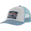 New Casquette Kid's Trucker Hat Ridge Rise Stripe: Light Plume Grey Casquettes