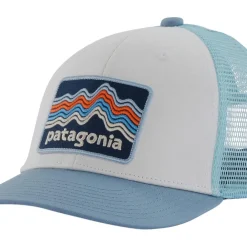 New Casquette Kid's Trucker Hat Ridge Rise Stripe: Light Plume Grey Casquettes