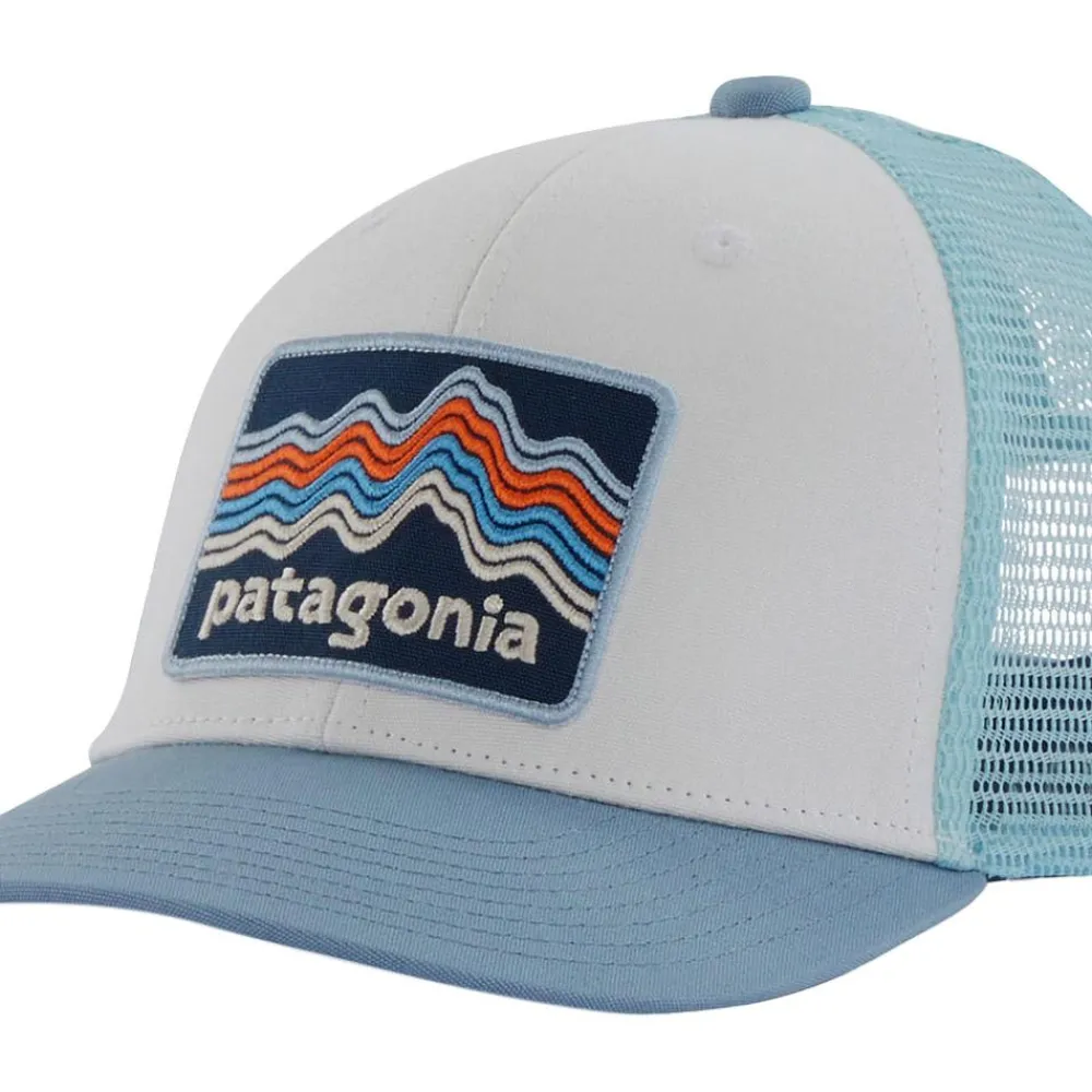 New Casquette Kid's Trucker Hat Ridge Rise Stripe: Light Plume Grey Casquettes
