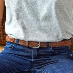 Ceinture Women Tressée Marron Camel Ceintures