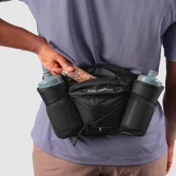 Clearance Ceinture Running Cross Belt 2 Bottles Black Ceinture De Trail