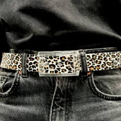 Sale Ceinture Wild Collection Panthère Blanche Ceintures