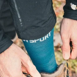 Clearance Chaussettes Double Gr Socks High Lyocell Bleu Chaussettes De Randonnée
