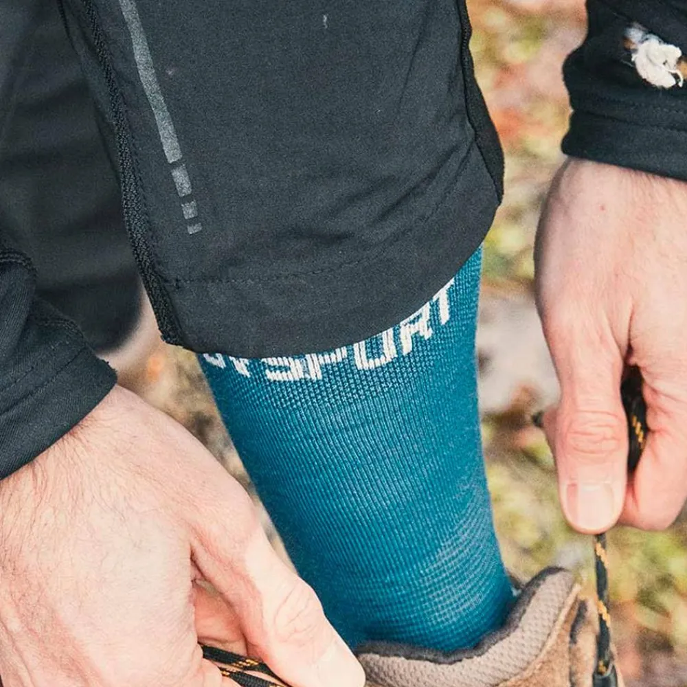 Clearance Chaussettes Double Gr Socks High Lyocell Bleu Chaussettes De Randonnée