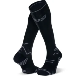 Orthèse Et Compression<Bv Sport Chaussettes de compression Trail Compression Noir Gris