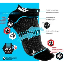 Chaussettes Escalade<EB Chaussettes Carbon Socks Noir Bleu
