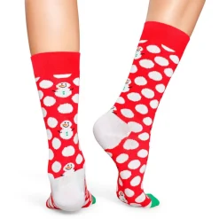 Chaussettes Lifestyle<Happy Socks Chaussettes Big Dot Snowman Rouge