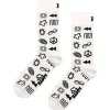Hot Chaussettes Crew Socks Techy White Chaussettes Lifestyle