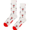 Chaussettes Lifestyle<Happy Socks Chaussettes Crew Socks French Edition Wine Off White