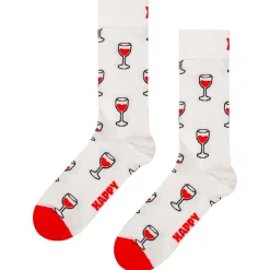 Chaussettes Lifestyle<Happy Socks Chaussettes Crew Socks French Edition Wine Off White