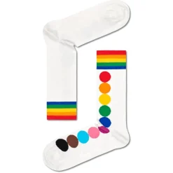 Chaussettes Lifestyle<Happy Socks Chaussettes Pride Rainbow Blanc