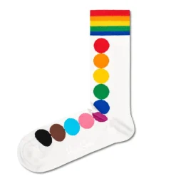 Chaussettes Lifestyle<Happy Socks Chaussettes Pride Rainbow Blanc