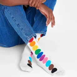 Chaussettes Lifestyle<Happy Socks Chaussettes Pride Rainbow Blanc