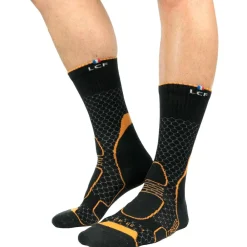 Chaussettes De Randonnée<La Chaussette de France Chaussettes Trekker High Noir Orange