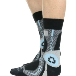 Best Chaussettes Rando Recycled Gris Bleu Chaussettes De Randonnée