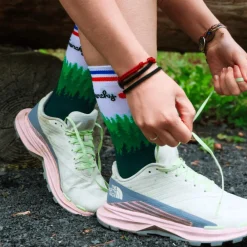 Online Chaussettes La Forestière Vert Chaussettes Trail