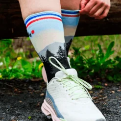 Sale Chaussettes La Sunset Blanc Chaussettes Trail