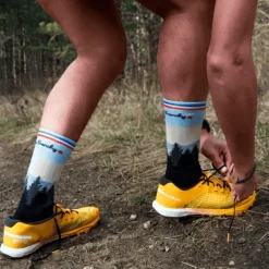 Sale Chaussettes La Sunset Blanc Chaussettes Trail