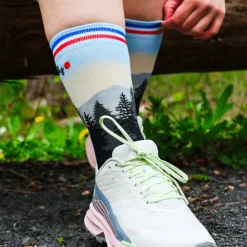 Sale Chaussettes La Sunset Blanc Chaussettes Trail