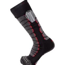 Sale Chaussettes Heatprotech Socks Noir Rouge Chauffage Pied|Chaussettes Ski