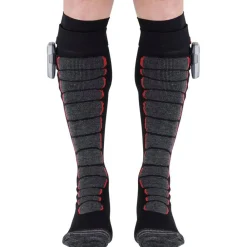 Sale Chaussettes Heatprotech Socks Noir Rouge Chauffage Pied|Chaussettes Ski