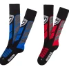 Outlet Chaussettes Thermotech 2P Black Red Blue Chaussettes Ski