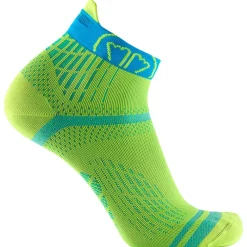 Chaussettes Run Feel Ankle Jaune Turquoise Chaussettes Trail