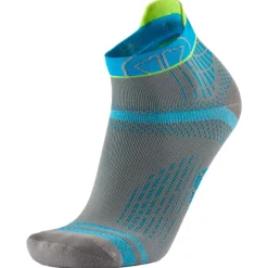 Chaussettes Trail<Sidas Chaussettes Run Feel Ankle Gris Turquoise