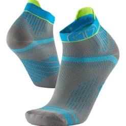 Chaussettes Trail<Sidas Chaussettes Run Feel Ankle Gris Turquoise