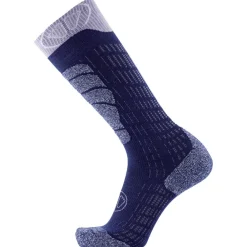 Discount Chaussettes Ski Merino Women Bleu Violet Chaussettes Ski