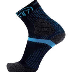 Online Chaussettes Trail Double Crew Black Blue Chaussettes Trail