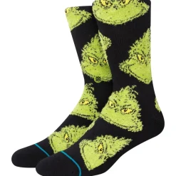 Chaussettes Lifestyle<Stance Chaussettes Crew Sock Mean One Black