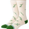 Chaussettes Lifestyle<Stance Chaussettes Florals Socks Wildflower Crew Ivory