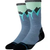 Sale Chaussettes Perf Run Wool Crew Light Cushion Sock Icy Mountain Indigo Chaussettes Trail