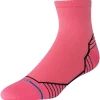 New Chaussettes Perf Run Womens Quarter Ultralight Cushion Sock Variegated Pink Chaussettes Trail