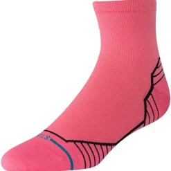 New Chaussettes Perf Run Womens Quarter Ultralight Cushion Sock Variegated Pink Chaussettes Trail