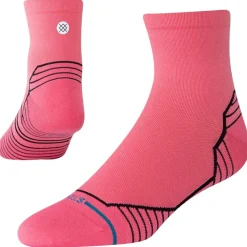 New Chaussettes Perf Run Womens Quarter Ultralight Cushion Sock Variegated Pink Chaussettes Trail