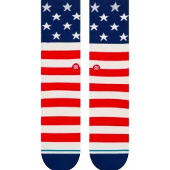 Chaussettes Lifestyle<Stance Chaussettes Print & Pattern Socks The Fourth St Crew Red