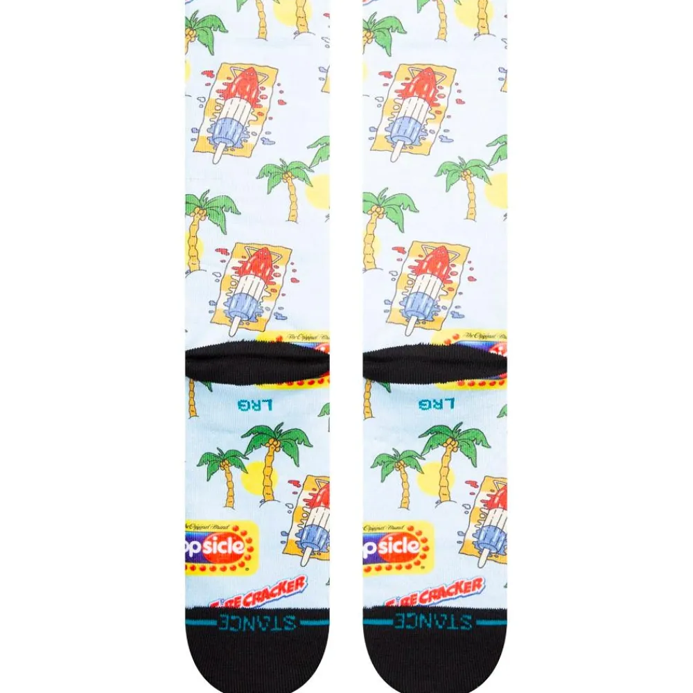 Clearance Chaussettes Print & Pattern Socks Pops Crew Lightblue Chaussettes Lifestyle
