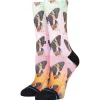 Chaussettes Lifestyle<Stance Chaussettes Women Crew Sock Aflutter Multi