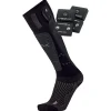 Sale Chaussettes Powersock Set Heat Uni + S-Pack 1200 Black Grey Chauffage Pied|Chaussettes Ski