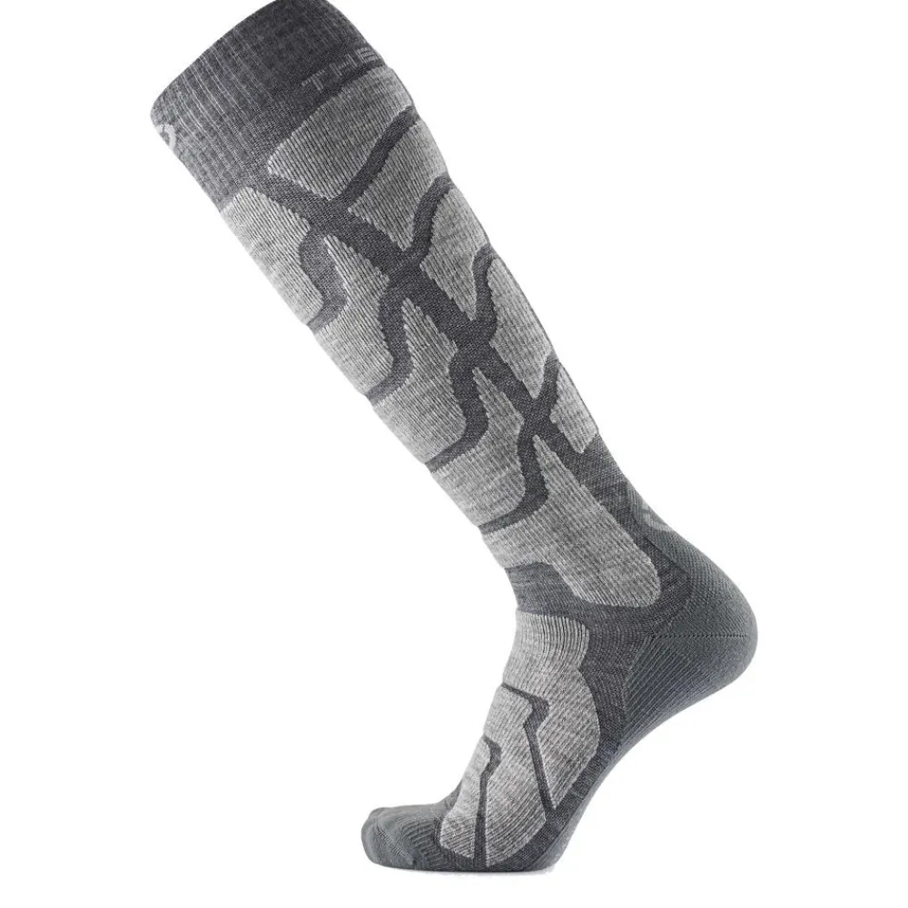 Sale Chaussettes Ski Warm Light Grey Chaussettes Ski