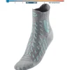 Outlet Chaussettes Trekking Cool Light Ankle Lady Gris Clair Turquoise Chaussettes De Randonnée