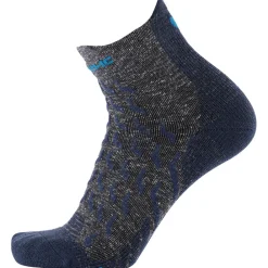 Hot Chaussettes Trekking Ultra Cool Linen Ankle Grey Navy Chaussettes De Randonnée