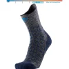 Chaussettes De Randonnée<Therm-Ic Chaussettes Trekking Ultra Cool Linen Crew Bleu Marine Gris