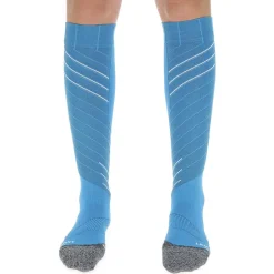 Best Chaussettes Lady Ski Race Shape Socks Turquoise White Chaussettes Ski