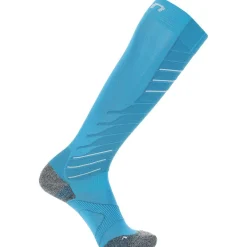 Best Chaussettes Lady Ski Race Shape Socks Turquoise White Chaussettes Ski