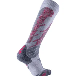 Chaussettes Ski<Uyn Chaussettes Ski All Mountain Lady Light Grey Melange Coral
