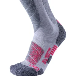 Chaussettes Ski<Uyn Chaussettes Ski All Mountain Lady Light Grey Melange Coral