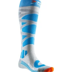 Outlet Chaussettes Ski Control 4.0 Wmn Grey Melange Turquoise Chaussettes Ski